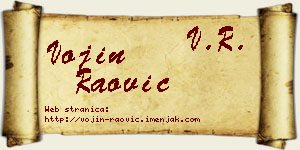 Vojin Raović vizit kartica